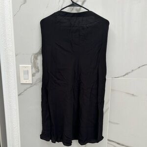 chinese dress ladies H&M Black Smocked Strapless Ruffle Square Neck A Line Midi Dress Size XXL main image 0